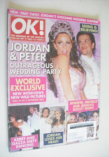 OK! magazine - Peter Andre and Katie Price Jordan Wedding Party cover (27 September 2005 - Issue 488)