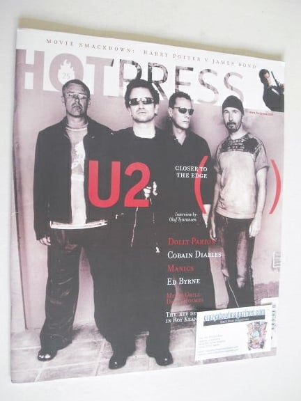 <!--2002-12-04-->Hot Press magazine - U2 cover (4 December 2002)