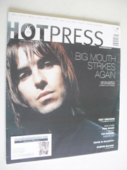 Hot Press magazine - Liam Gallagher cover (19 June 2002)