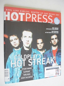 Hot Press magazine - Coldplay cover (9 October 2002)