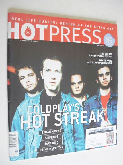 <!--2002-10-09-->Hot Press magazine - Coldplay cover (9 October 2002)