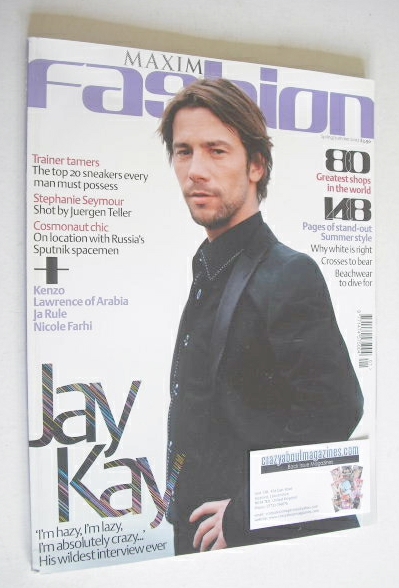 MAXIM Fashion magazine - Jay Kay cover (Spring/Summer 2002)