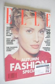 British Elle magazine - September 1994 - Beri Smither cover