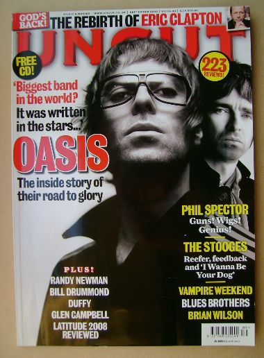 Uncut magazine - Liam Gallagher and Noel Gallagher cover (September 2008)