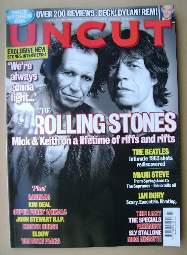 Uncut magazine - Keith Richards and Mick Jagger cover (April 2008)