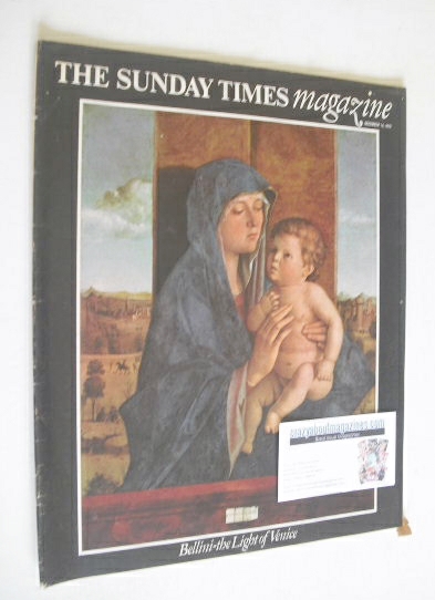 The Sunday Times magazine - Bellini, The Light Of Venice cover (14 December 1975)