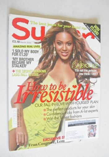 Sugar magazine - Beyonce Knowles cover (March 2005)