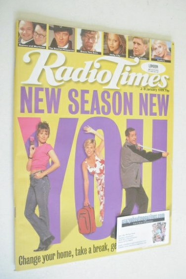 <!--1999-01-02-->Radio Times magazine - New Season New You cover (2-8 Janua