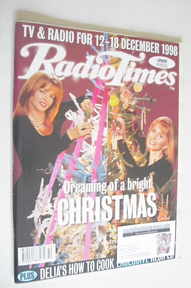 Radio Times magazine - Anne McKevitt and Jane Asher cover (12-18 December 1998)