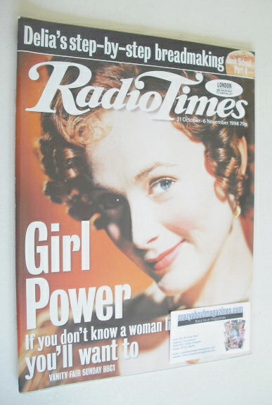 <!--1998-10-31-->Radio Times magazine - Natasha Little cover (31 October - 