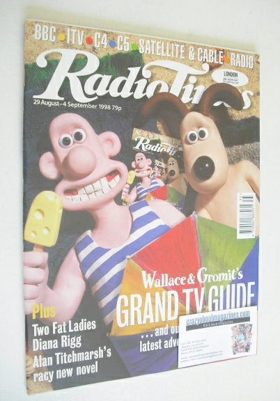 Radio Times magazine - Wallace and Gromit cover (29 August - 4 September 1998)