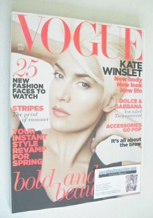 British Vogue magazine - April 2011 - Kate Winslet cover