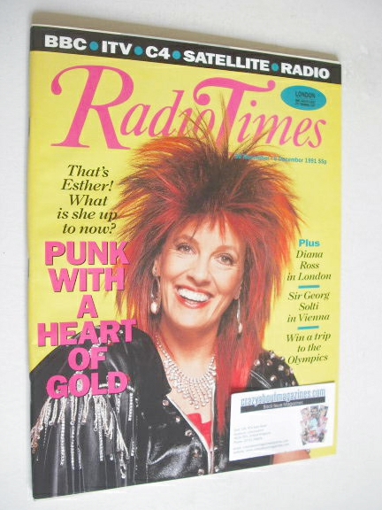 <!--1991-11-30-->Radio Times magazine - Esther Rantzen cover (30 November -