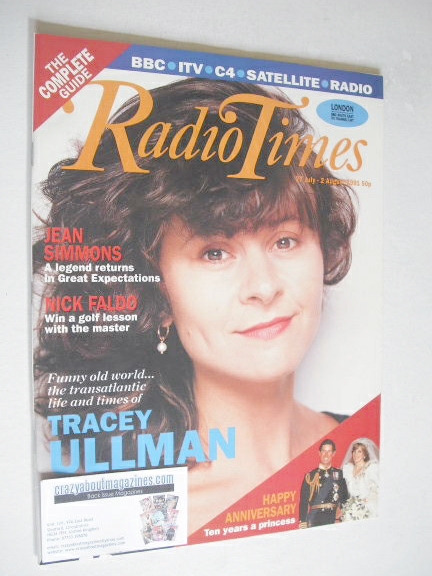<!--1991-07-27-->Radio Times magazine - Tracey Ullman cover (27 July-2 Augu