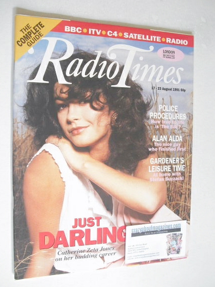 Radio Times magazine - Catherine Zeta Jones cover (17-23 August 1991)