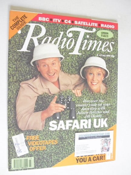 Radio Times magazine - Jill Dando and Julian Pettifer cover (6-12 July 1991)