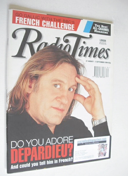 Radio Times magazine - Gerard Depardieu cover (27 August-2 September 1994)