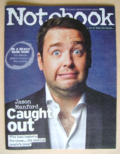 Notebook magazine - Jason Manford cover (22 June 2014)