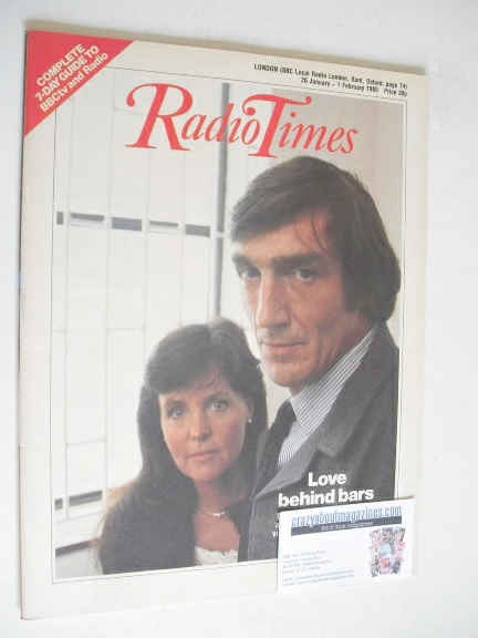 Radio Times magazine - Derrick O'Connor and Pauline Collins cover (26 January - 1 February 1985)