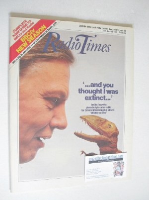 Radio Times magazine - David Attenborough cover (5-11 January 1985)