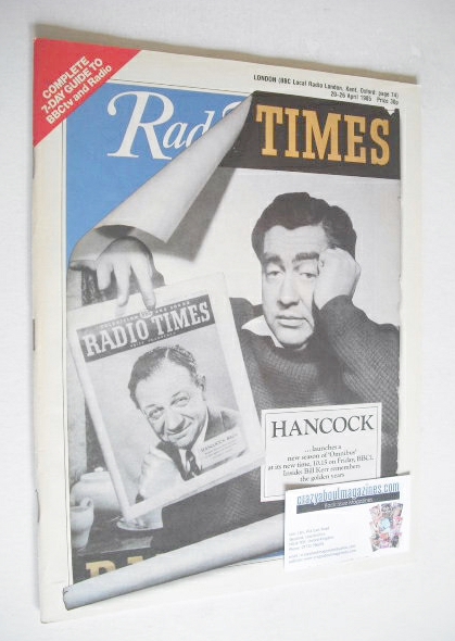 <!--1985-04-20-->Radio Times magazine - Tony Hancock cover (20-26 April 198