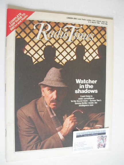 Radio Times magazine - Frank Finlay cover (9-15 March 1985)