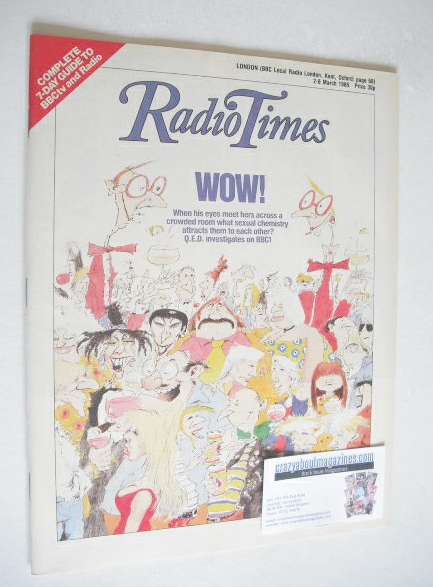 Radio Times magazine - Wow cover (2-8 March 1985)