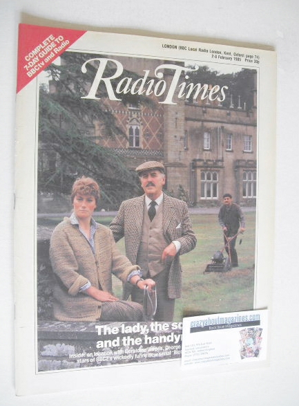 Radio Times magazine - Geraldine James and George Cole cover (2-8 February 1985)