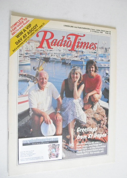 Radio Times magazine - Frank Bough, Anne Gregg and Kathy Tayler cover (6-12 February 1988)