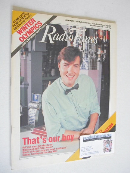 Radio Times magazine - Nick Berry cover (20-26 February 1988)