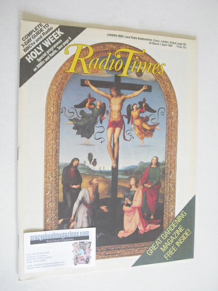 Radio Times magazine - Holy Week cover (26 March - 1 April 1988)