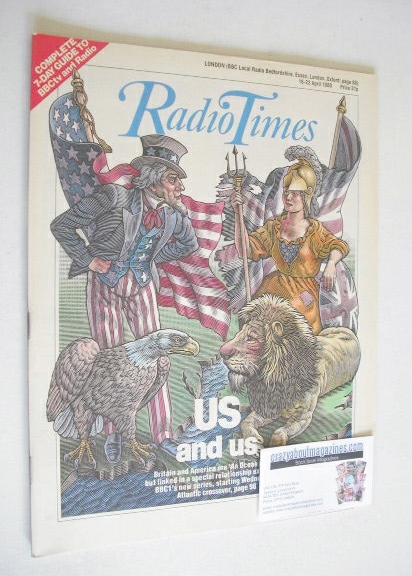 Radio Times magazine - US And Us cover (16-22 April 1988)