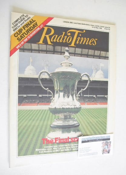Radio Times magazine - The Final Score cover (14-20 May 1988)