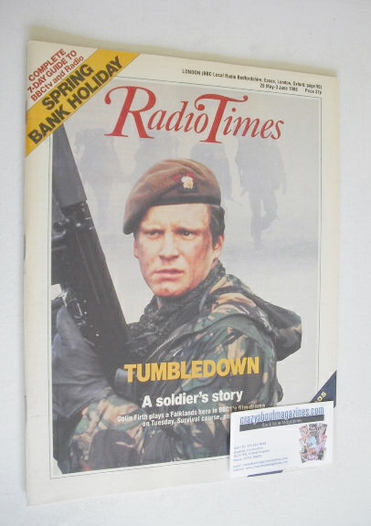 Radio Times magazine - Colin Firth cover (28 May - 3 June 1988)