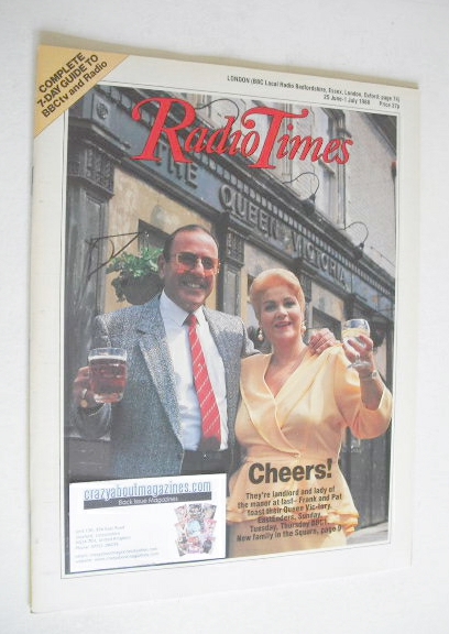 Radio Times magazine - Pam St Clement and Mike Reid cover (25 June - 1 July 1988)