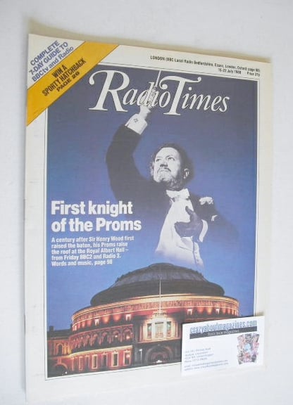 Radio Times magazine - First Knight Of The Proms cover (16-22 July 1988)