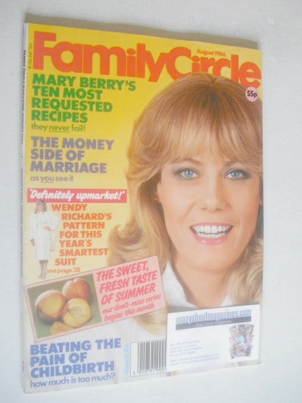 <!--1986-05-->Family Circle magazine - August 1986 - Wendy Richard cover