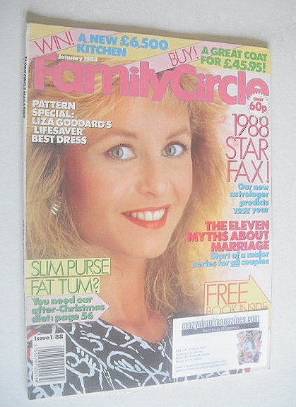 <!--1988-01-->Family Circle magazine - January 1988 - Liza Goddard cover