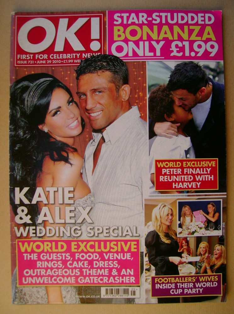 OK! magazine - Jordan Katie Price and Alex Reid cover (29 June 2010 - Issue 731)