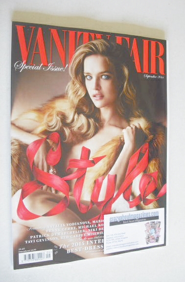 Vanity Fair magazine - Natalia Vodianova cover (September 2014)