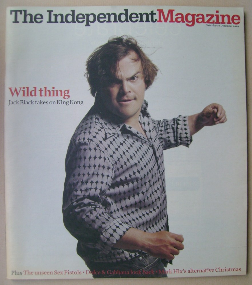 The Independent magazine - Jack Black cover (10 December 2005)