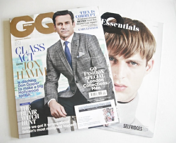 <!--2014-09-->British GQ magazine - September 2014 - Jon Hamm cover