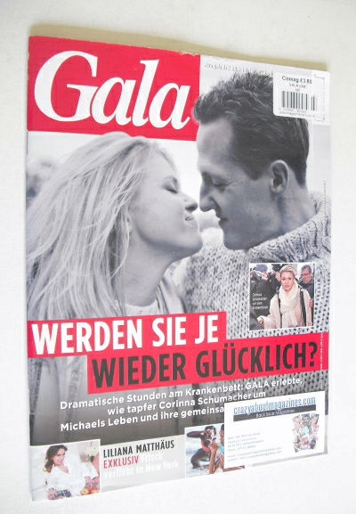 Gala magazine - Corinna and Michael Schumacher cover (8 January 2014 - German Edition)