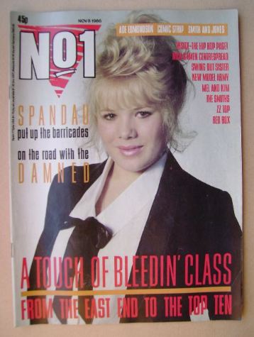 No 1 Magazine - Letitia Dean cover (8 November 1986)
