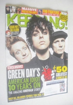Kerrang magazine - Green Day cover (20 September 2014 - Issue 1535)