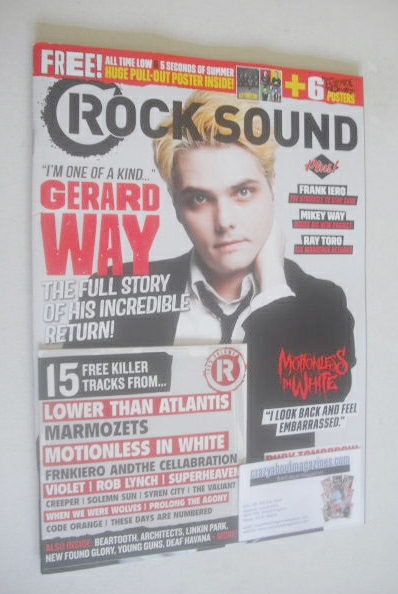 Rock Sound magazine - Gerard Way cover (October 2014)