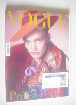 Vogue Italia magazine - July 2011 - Juliane Gruner cover