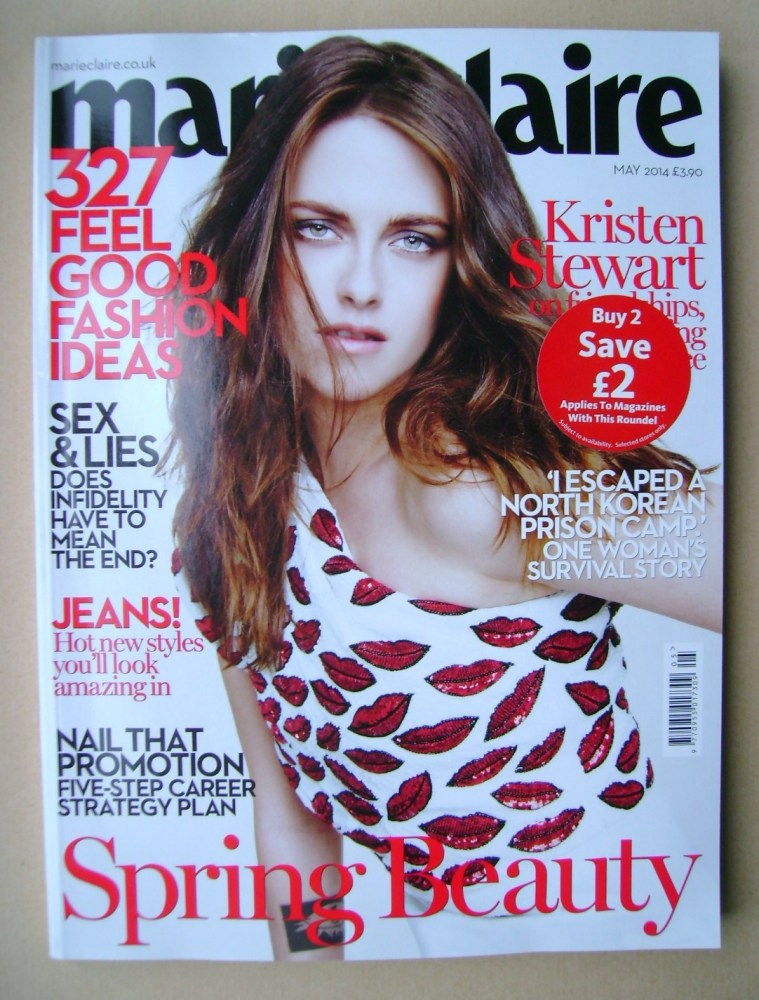 British Marie Claire magazine - May 2014 - Kristen Stewart cover