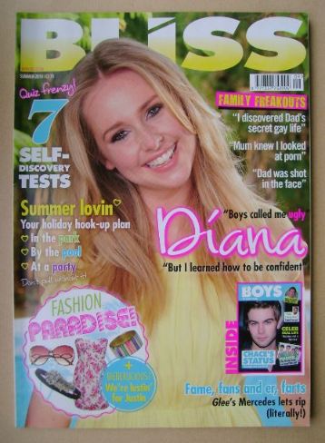 Bliss magazine - Summer 2010 - Diana Vickers cover