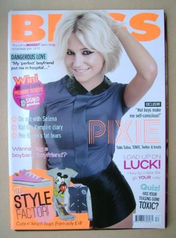Bliss magazine - November 2011 - Pixie Lott cover